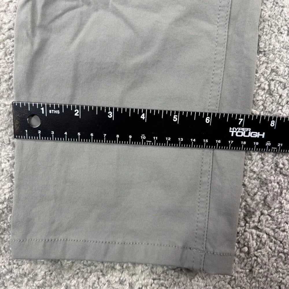 LL Bean Mens Vista Camp Pants 36x29 Gray Nylon Spandex Stretch 513196